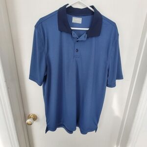 Blue Short-Sleeve Polo Shirt - Classic Performance